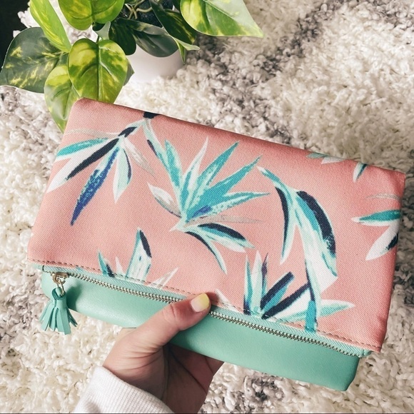Rachel Pally Tropical Canvas Clutch - Picture 1 of 8